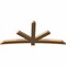 Ekena Millwork Alberta Smooth Timber Gable Bracket, Western Red Cedar, 96"W x 44"H x 3 1/2"D x 5 1/2"F, 11/12 Pitch GBW096X44X0406ALB00SWR - alternate 5